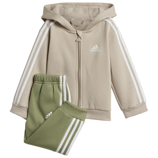 Adidas Βρεφικές φόρμες σετ Essentials Fleece 3-Stripes Full-Zip Hooded Set Adidas Βρεφικές φόρμες σετ Essentials Fleece 3-Stripes Full-Zip Hooded Set